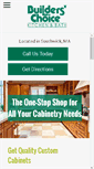 Mobile Screenshot of builderschoicekitchens.net